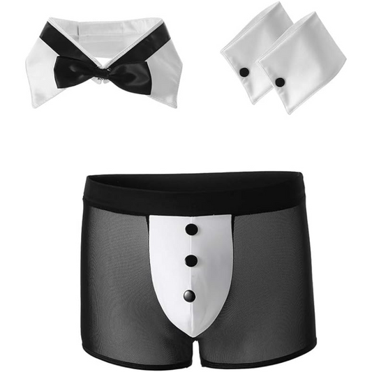 Ropa Inerior Disfraces Eróticos Mesero Hombre Disfraz Muy Sexy, Streaper Boxer
