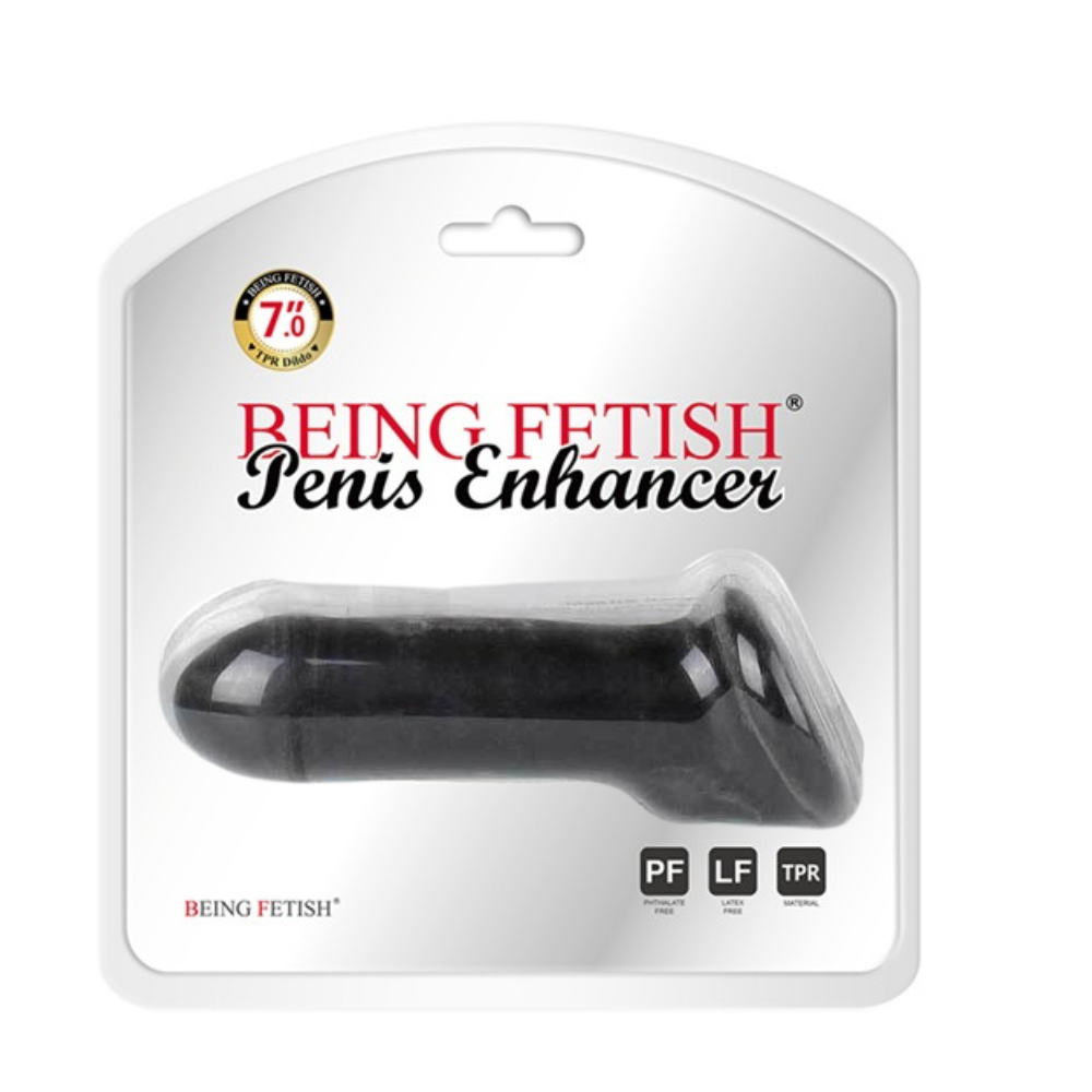 Funda Extensión Textura, Pene Incrementa Engrosa 17cm Sleeve Black