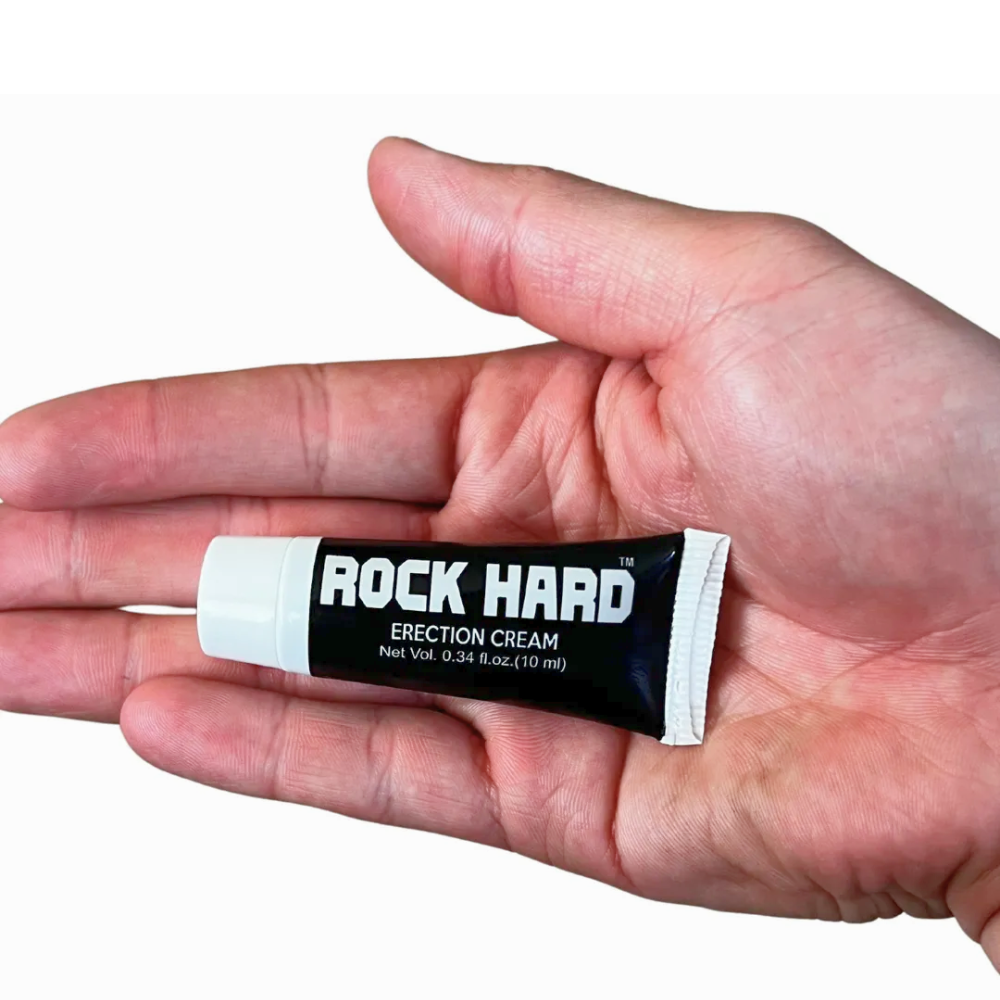 Lubricante Intimo Rock Hard Erection 10ml Crema Masculina Sin Sabor