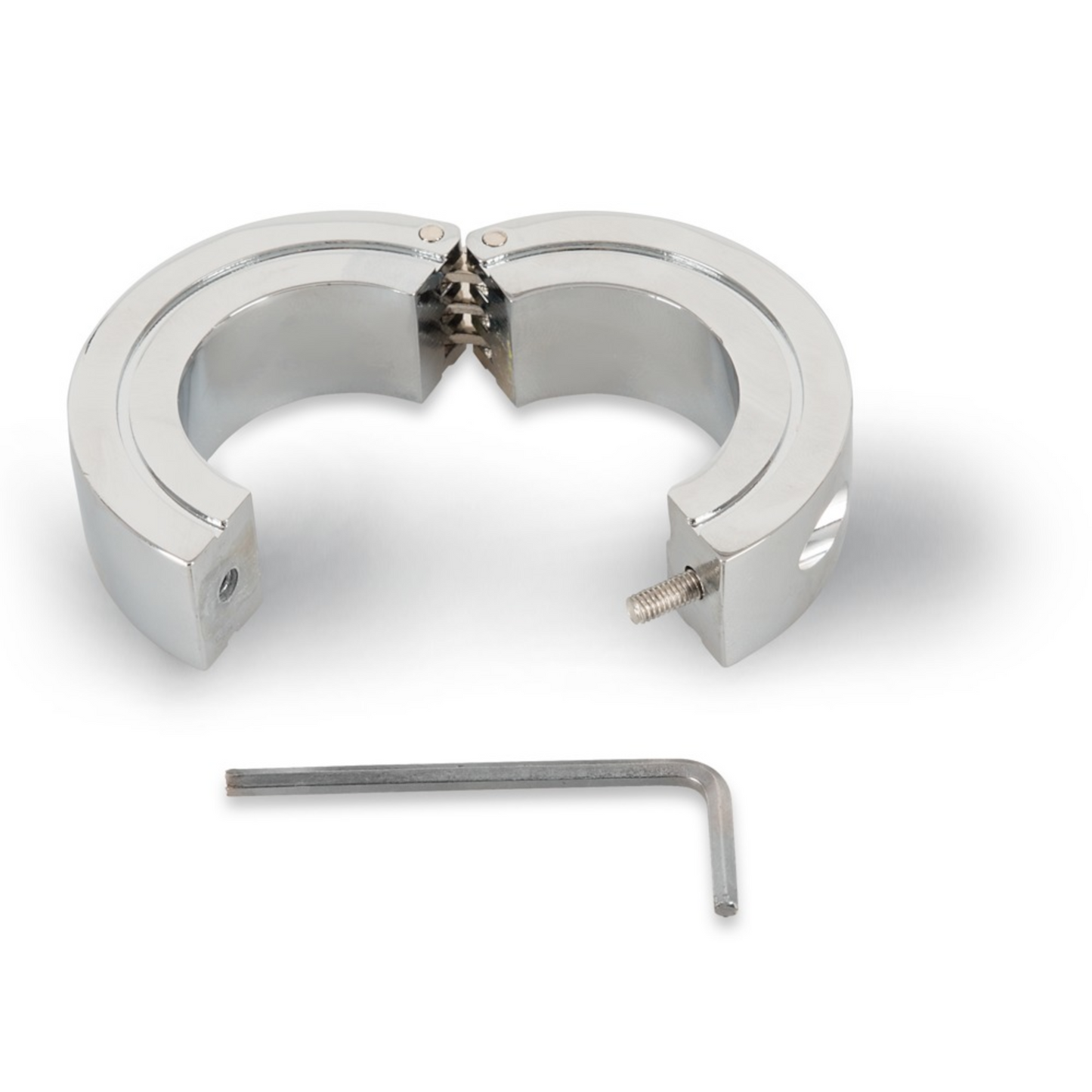 Anillo Pene Grande Grueso Metallic Cock Prolonga Erección Lockable Cock and Ball Ring