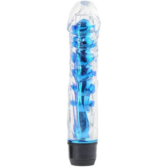 Consolador Potente Dildo Vibrador Multi-speed Jelly Flexible Injoy
