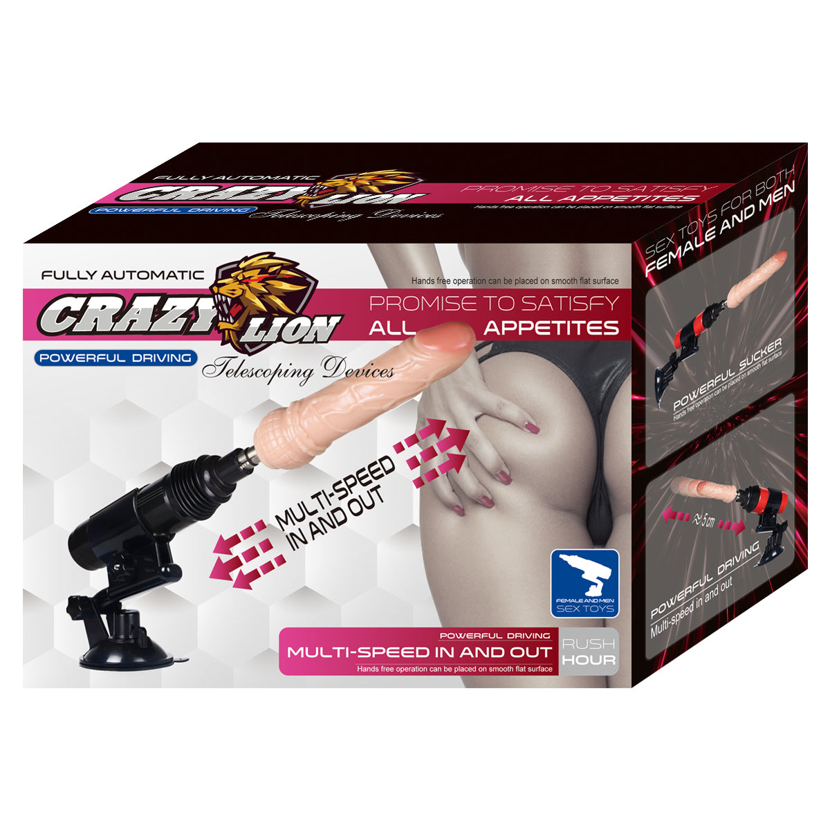 Simulador Sex Machine Consolador Dildo Unisex Potente Estimulador Anal Vaginal