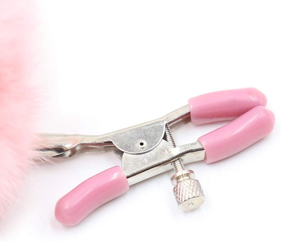 Pinzas Para Pezones Bdsm Sexy Con Pezonera Nipple Pompón Set