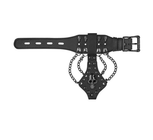 Hermosa Pulsera Con Calaveras Cadena Super Sexys Ouch! Bracelet with Skulls and Chains! BDSM