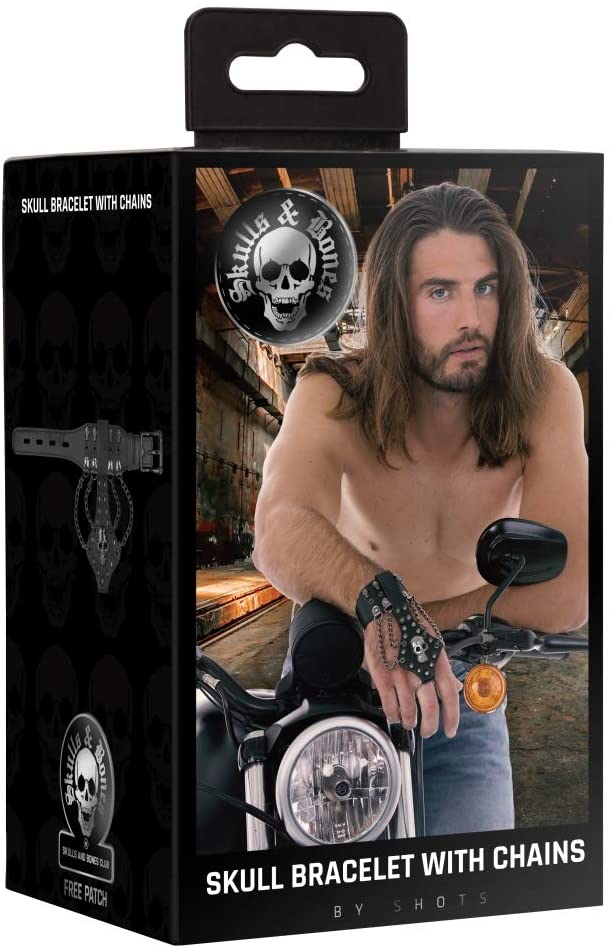 Hermosa Pulsera Con Calaveras Cadena Super Sexys Ouch! Bracelet with Skulls and Chains! BDSM