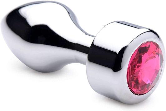 Grande Placer Plug Hot Pink Gem Weighted Anal Plug Dilatador