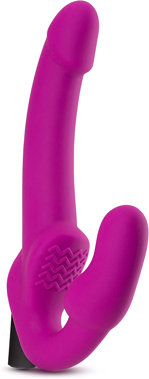 Vibrador Lesbico Dildo Strapless Strap-on Silicone Temptasia - Estella - Strapless Silicone Dildo - Pink 15cm