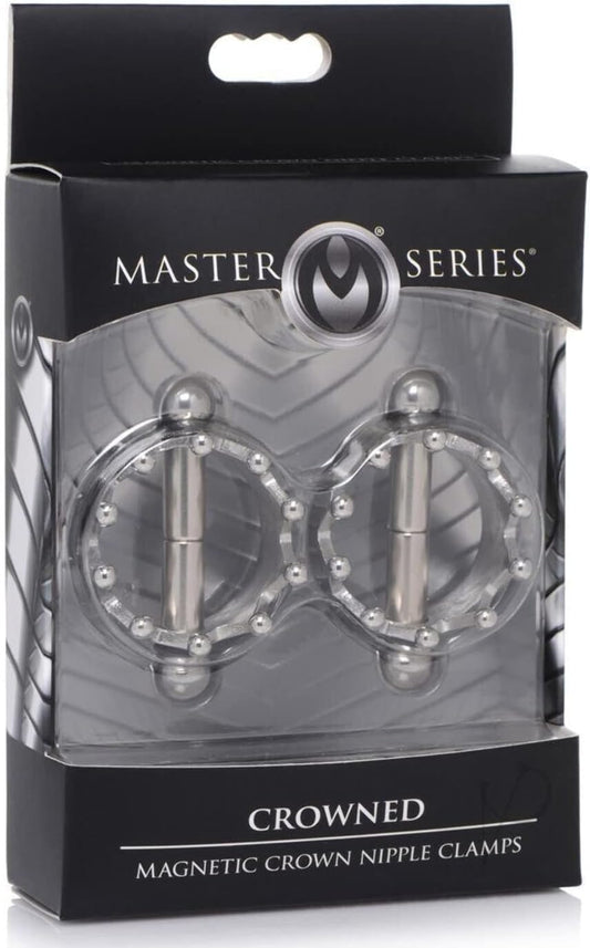 Abrazaderas De Pezones Boundage Crowned Magentic Nipple Clamps