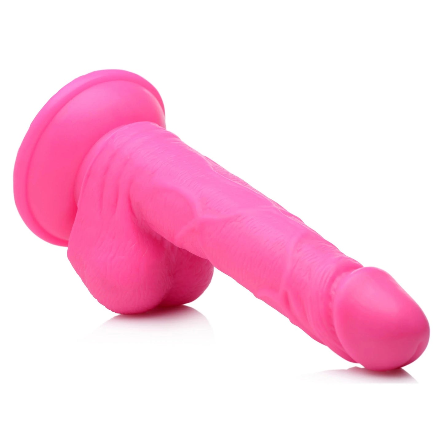 Dildo Consolador Principiantes 16cm Unisex Pop Pecker 6.5 Inch Dildo With Balls - Pink