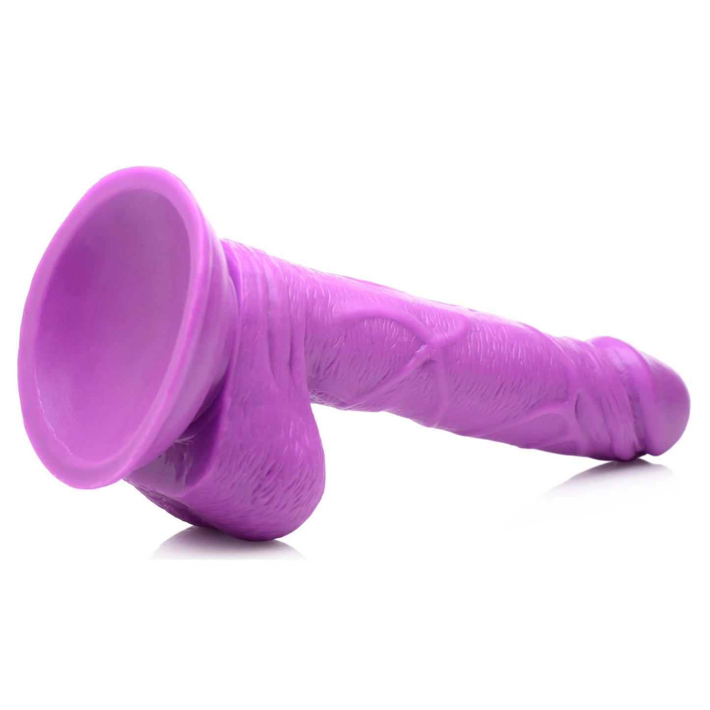 Dildo Consolador Principiantes 16cm Unisex Pop Pecker 6.5 Inch Dildo With Balls - Purple
