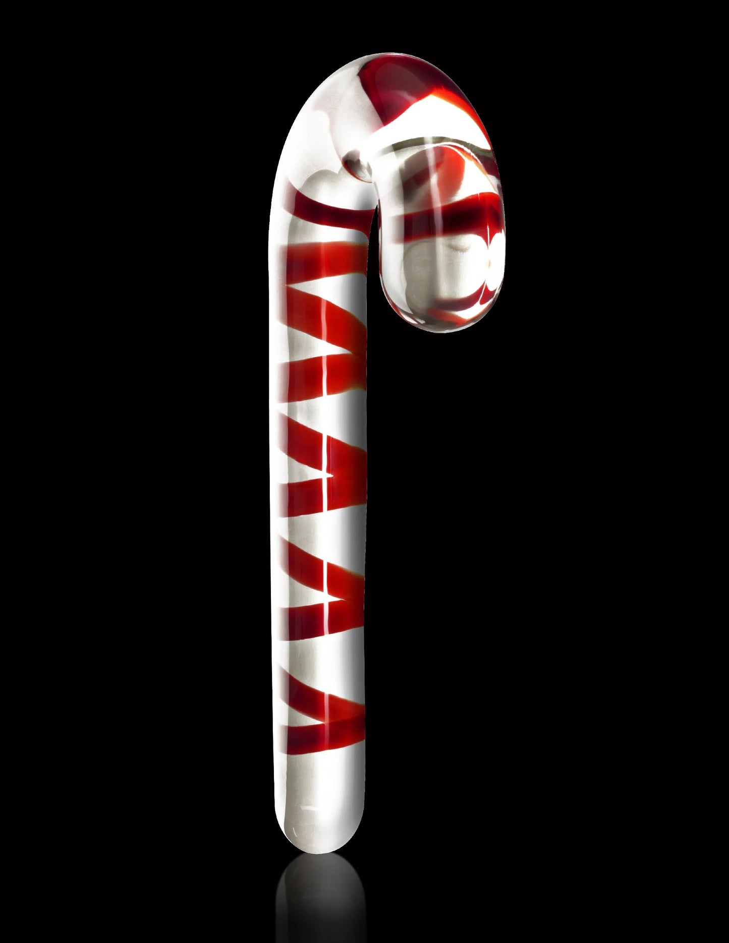 Hermoso Dildo Consolador Cristal Estimulador Anal Consolador No. 59 Candy Cane De Icicles