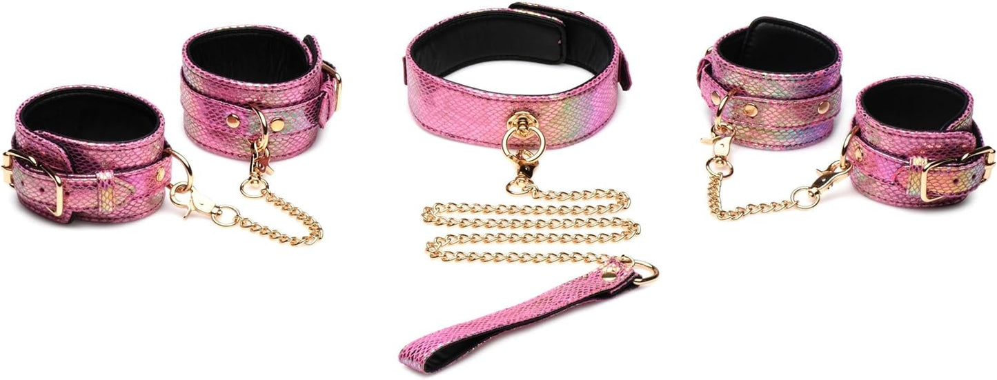 Collar Y Correa Fetish Extreme Boundage Sinful Collar Pink Collar Y Correa Fetish Extreme Boundage Sinful Collar Pink