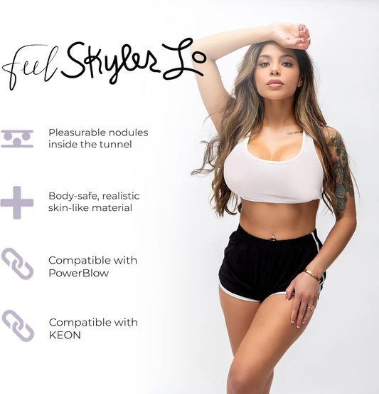 Masturbador Vagina Suave Realista Kiiroo FeelStars FeelSkyler Skyler Lo's Realistic Vagina Stroker Male Masturbator