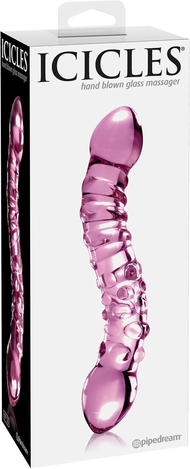 Dildo Consolador Cristal Icicles 55 Estimulador Vaginal Anal