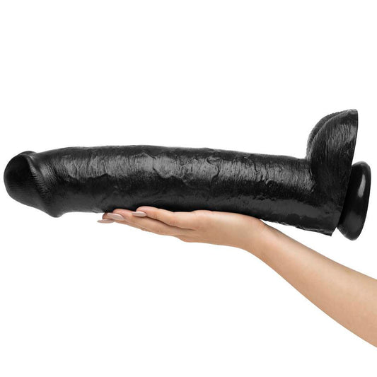 Copia de Dildo King Cock Pene 15 PuLG 38cm Grueso, Con Copa Succión KING COCK 15 COCK WITH BALLS – BLACK