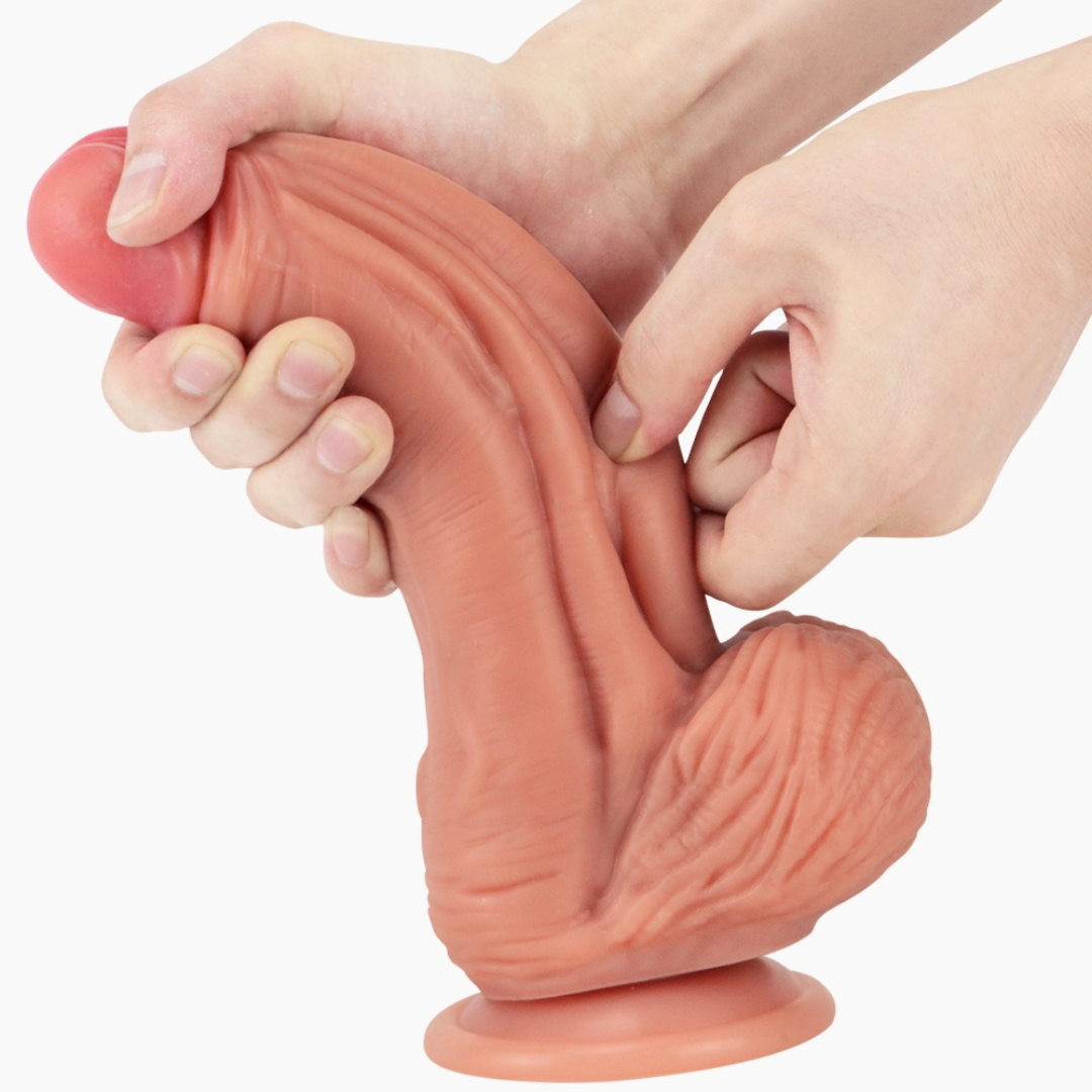 Dildo Realista Suave Extra Grueso Gordo 24cm Silicon Monster XL Big Thick Realistic G-spot Anal Dildo Suction Cup Sex Toy