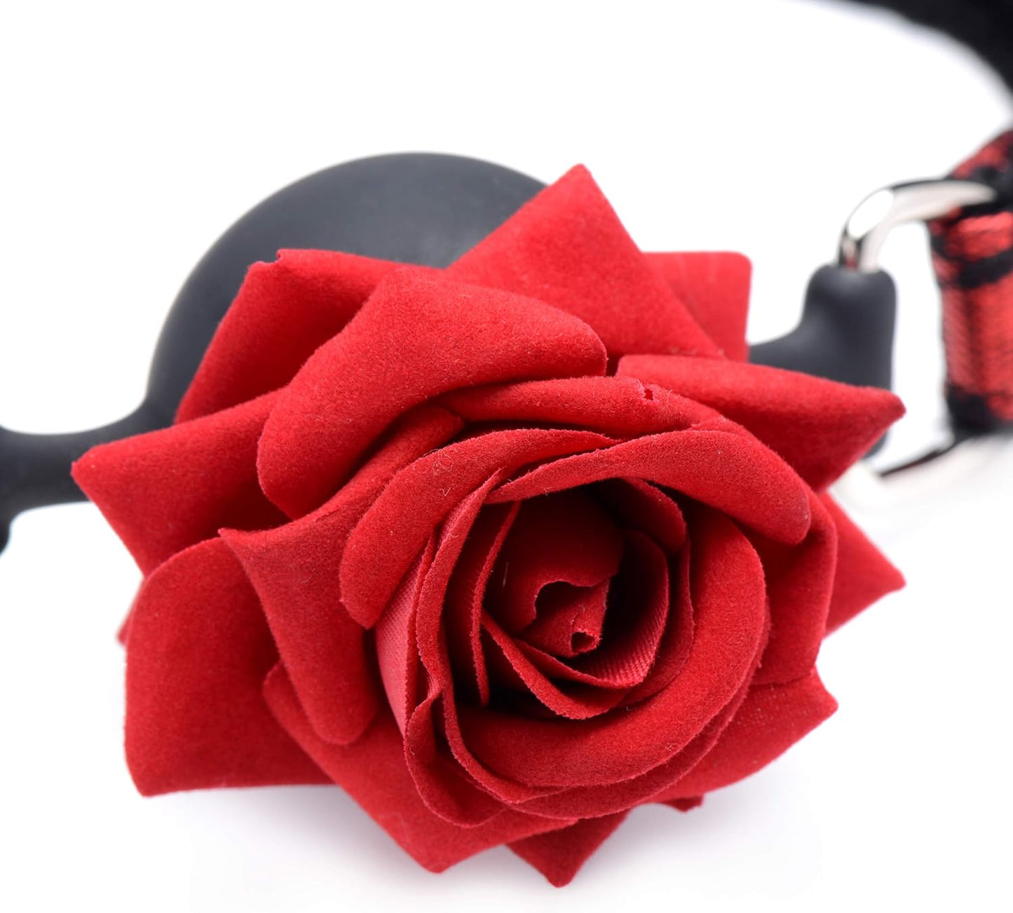 Mordaza Bola Ajustable Bdsm Boundage Sumisión Silicone Ball Gag with Rose