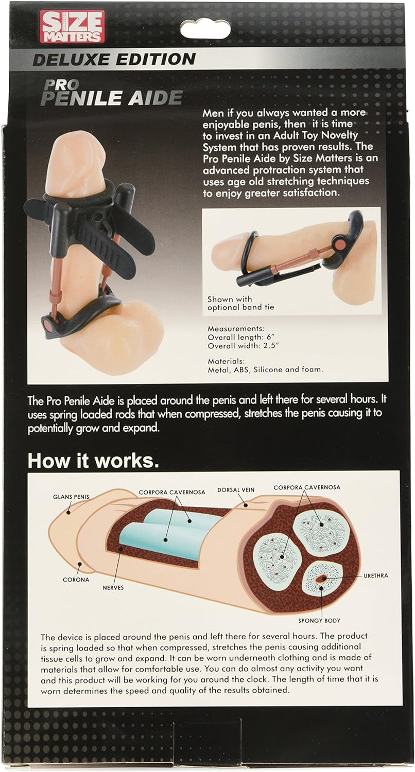Penis Extender Size Matters Alargador Y Extensor De Pene Black