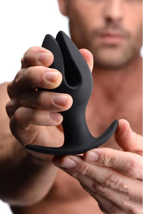 Plug Anal Se Expande Anchor 11cm Gaping Black Mont Silicona Anal