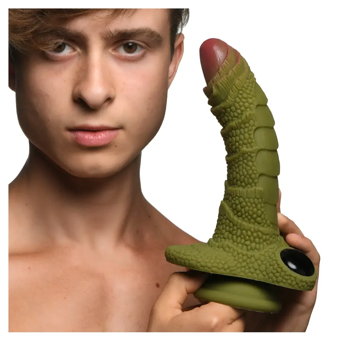 Dildo Consolador Silicona Creature Cocks 18cm Realista Verde SWAMP MONSTER GREEN SCALY SILICONE DILDO