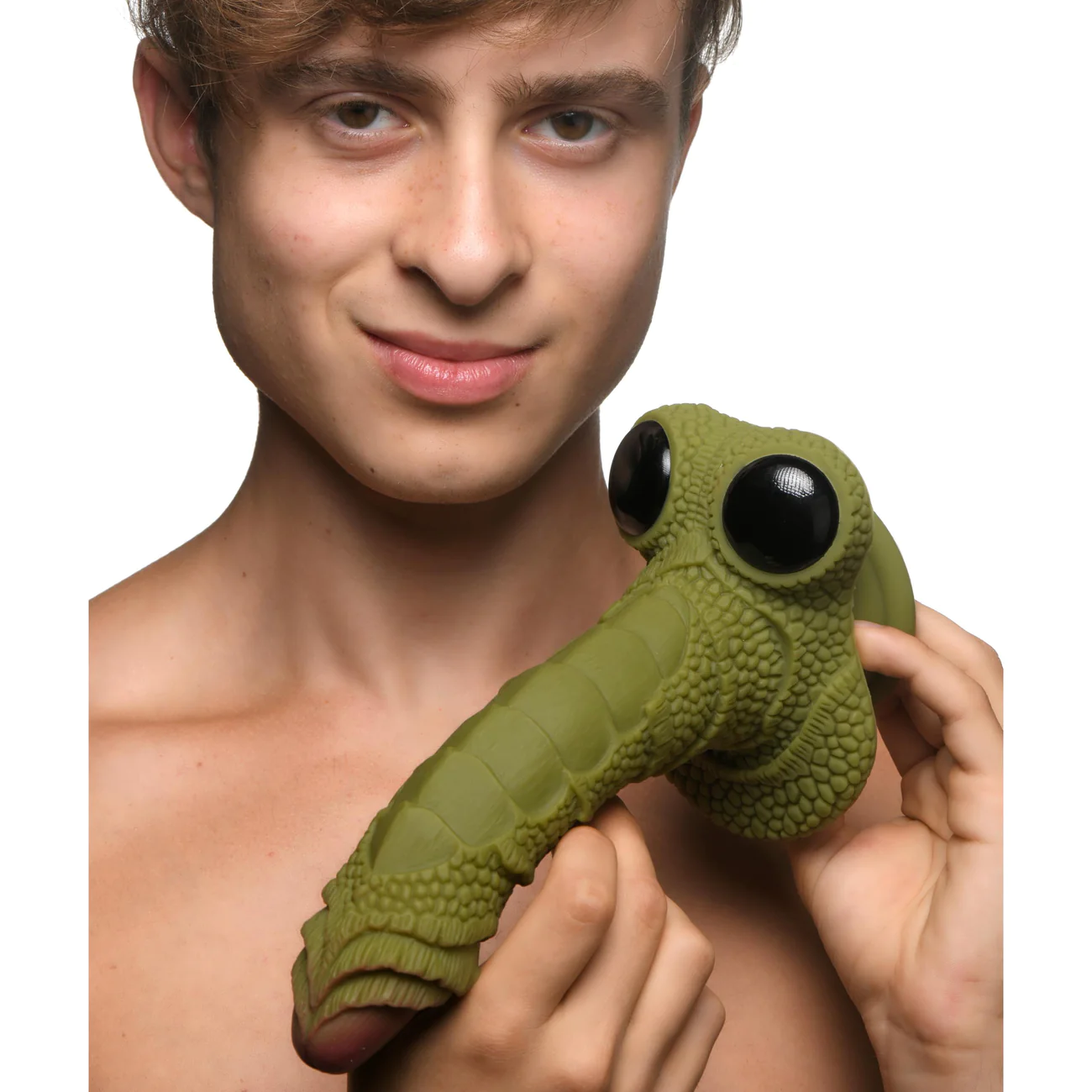Dildo Consolador Silicona Creature Cocks 18cm Realista Verde SWAMP MONSTER GREEN SCALY SILICONE DILDO