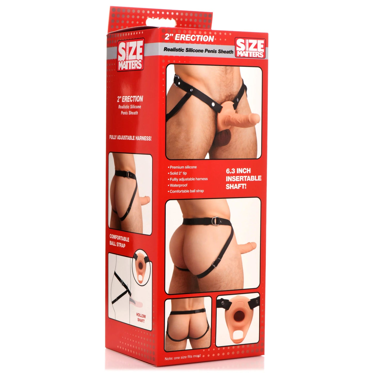 Arnes 15cm Pegging Strap On, Silicon Comodo Suave Unisex Hollow Silicone Dildo Strap-on - Flesh Arnes Dildo Hueco Asistente de Erección