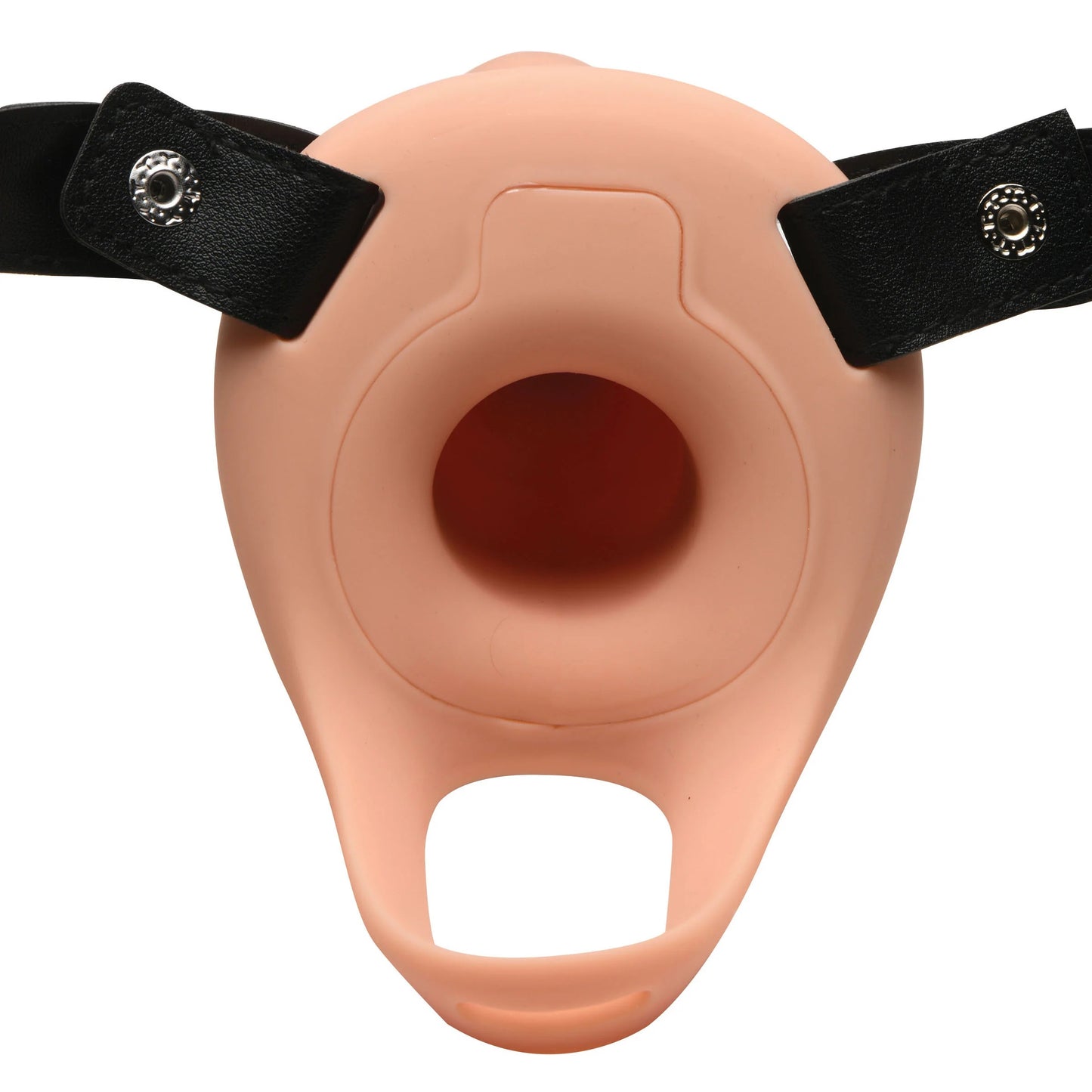 Arnes 15cm Pegging Strap On, Silicon Comodo Suave Unisex Hollow Silicone Dildo Strap-on - Flesh Arnes Dildo Hueco Asistente de Erección