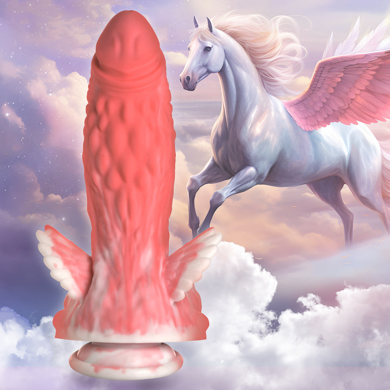 Dildo Realista Grande Suave Flexible Consolador Creature Cock Pegasus Pecker Winged Silicone Dildo