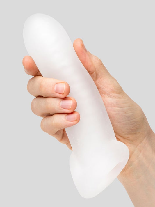 Funda Extensión Pene Mas Grande Textura Ultra Estimulante Transparente 8inch