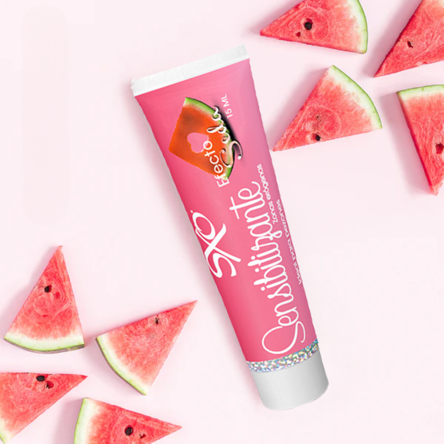 Lubricante Sensibilizante Sxo Sabor Sandia Efecto Seda Femenino Lube Vaginal