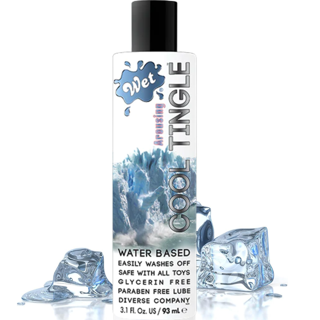 Lubricante Sensación Fría Wet Cool Tingle 93ml Base Agua Efecto Frío Lubricante Fresco