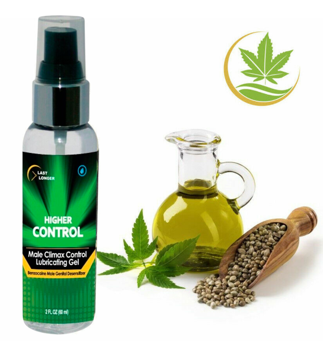 Lubricante Retardante Higher Control 60 Ml. Gel Retardante Para Hombre + Placer Por Mas Tiempo
