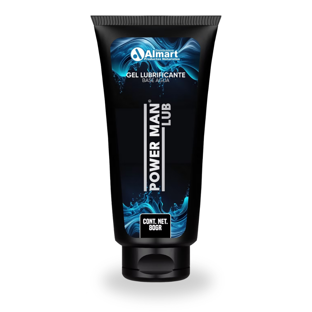Lubricante Power Man Base Agua Gel 80gr