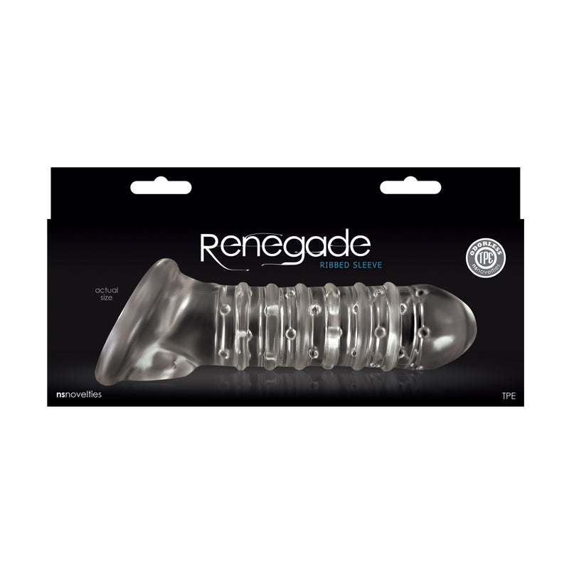 Funda Extension Pene Bolas Textura Más Grueso Ribbed Sleeve