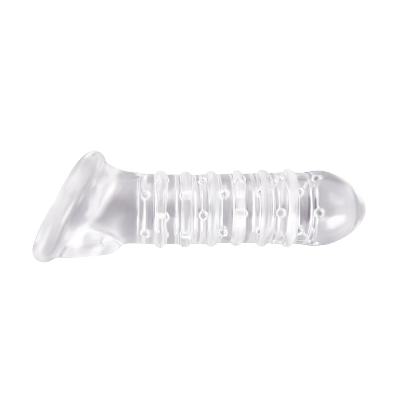 Funda Extension Pene Bolas Textura Más Grueso Ribbed Sleeve