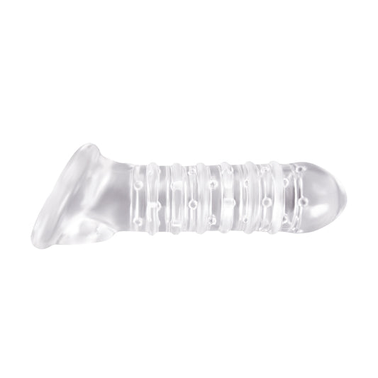 Funda Extension Pene Bolas Textura Más Grueso Ribbed Sleeve
