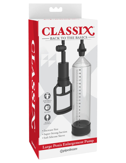 Bomba para pene, transparente De Succión 20cm, Fortalecer Erección Aumenta Classix
