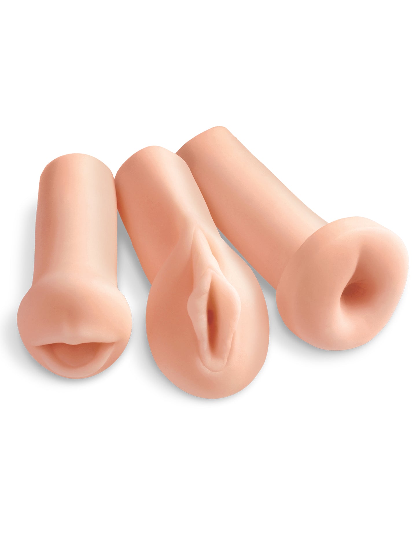 Way Pussy Ass and Mouth Stroker Set Masturbador Vagina Ano Boca PDX Extreme - All 3 Holes