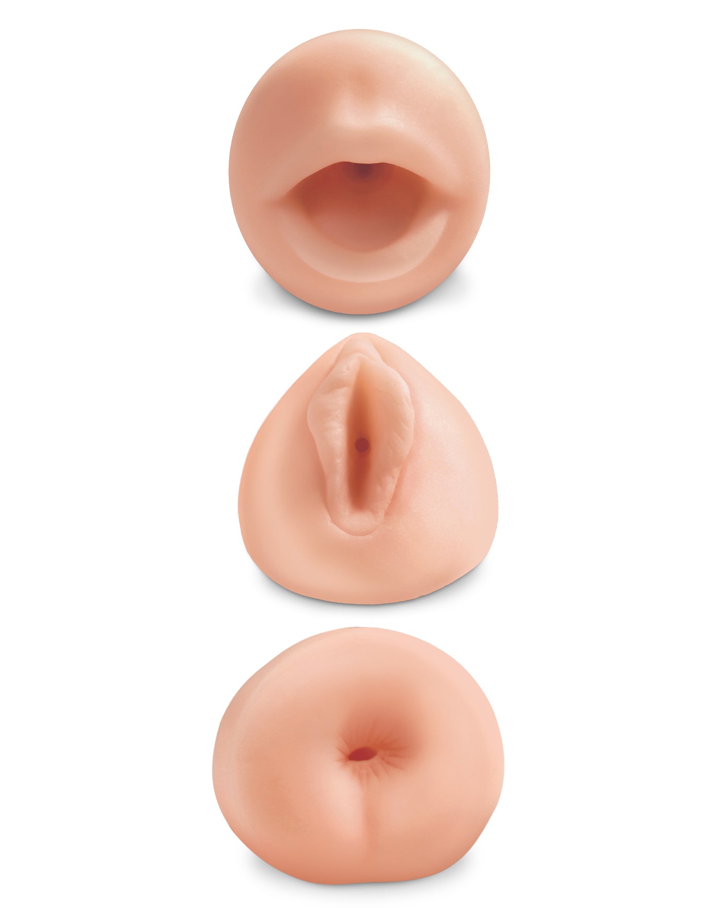 Way Pussy Ass and Mouth Stroker Set Masturbador Vagina Ano Boca PDX Extreme - All 3 Holes