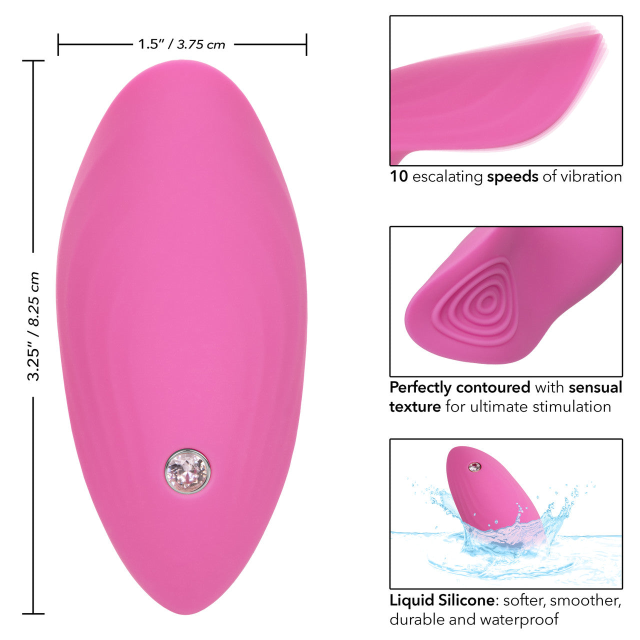 Vibrador Estimulador Vaginal Excitador Masajeador Curvo Luvmor Teases