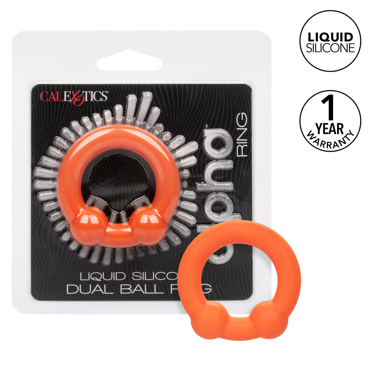 Anillo Para Pene Testículos Silicon Cock Ring Alta Calidad Alpha Liquid Silicone Dual Ball Ring