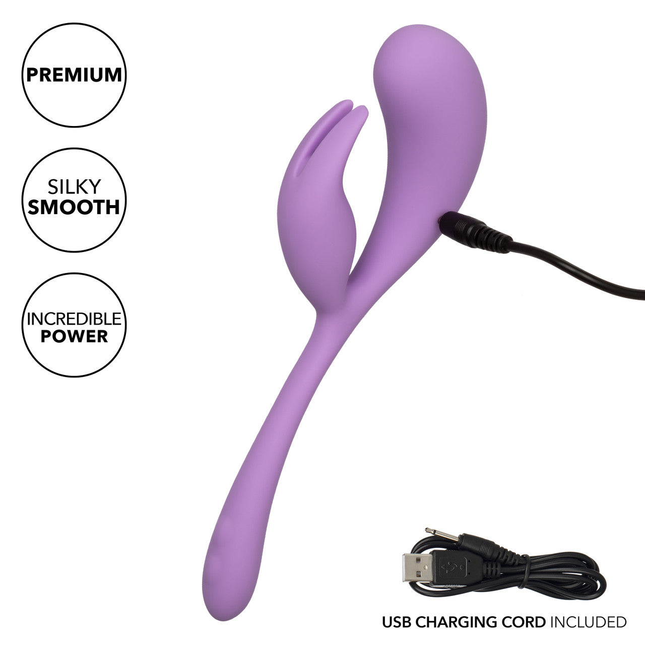 Vibrador Vaginal Recargable Punto G, Clitoris Liquid Silicone Dual Flicker
