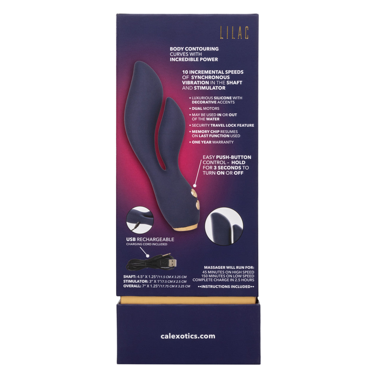 Vibrador Recargable Estimulador Vaginal Punto G, Clitoris Chíc