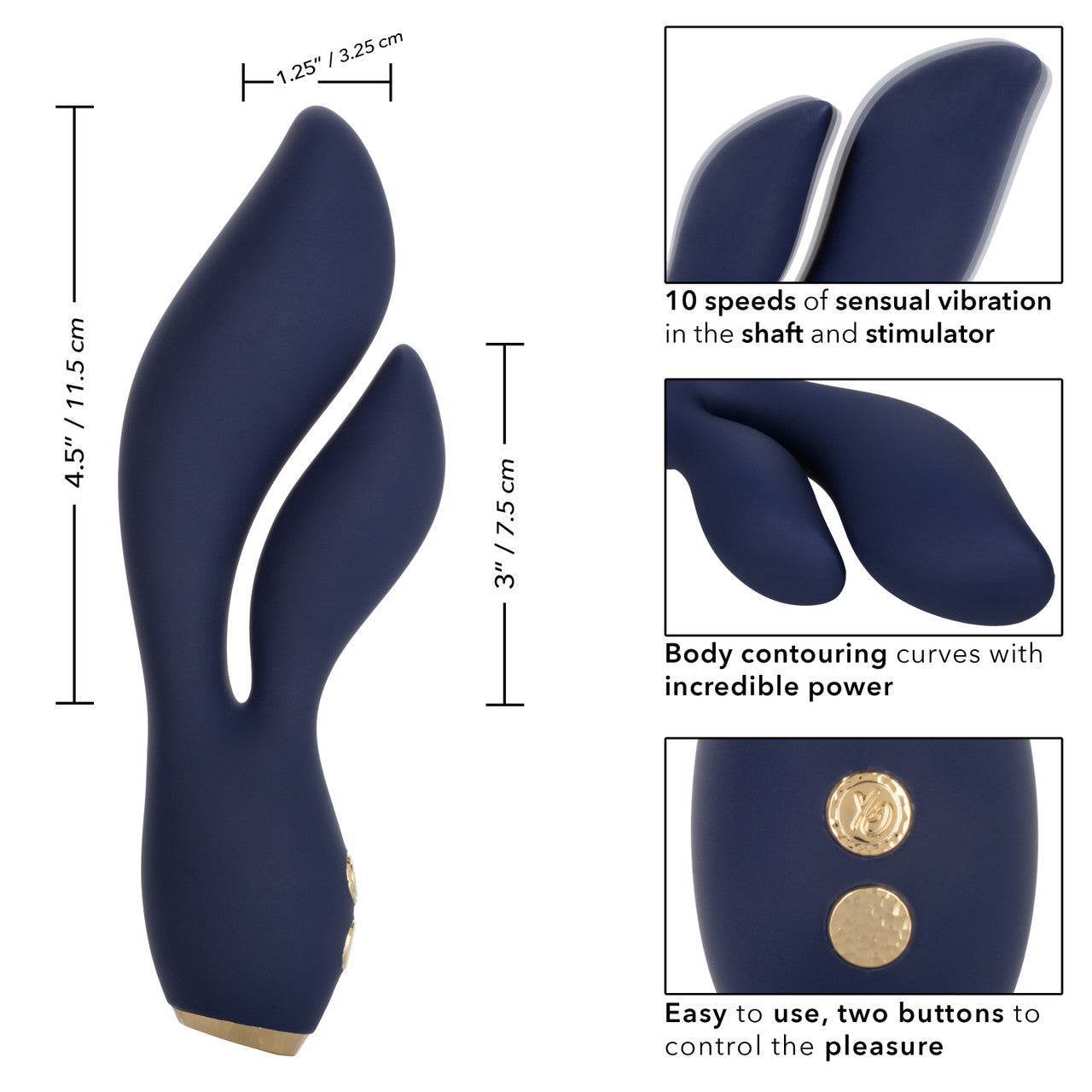 Vibrador Recargable Estimulador Vaginal Punto G, Clitoris Chíc