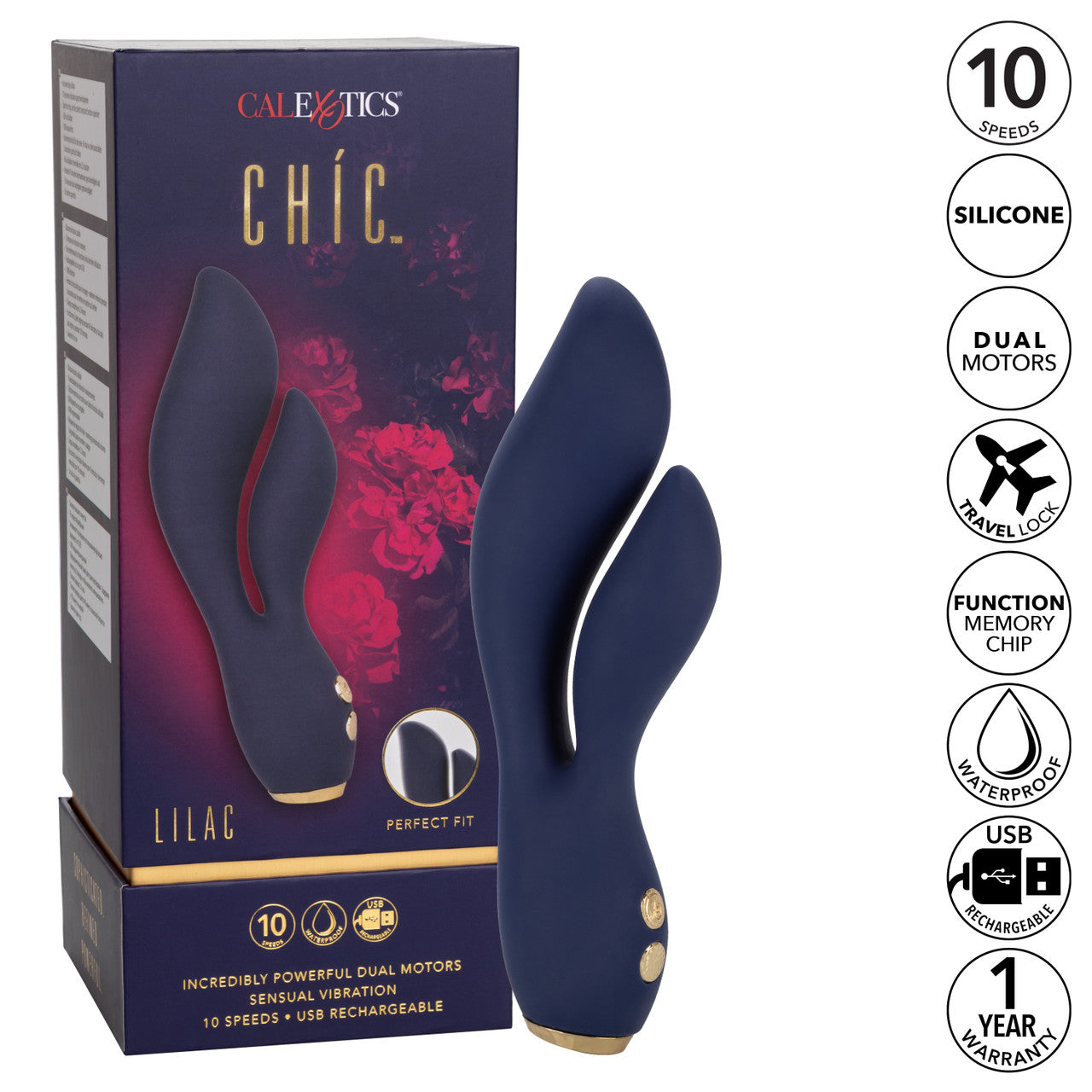 Vibrador Recargable Estimulador Vaginal Punto G, Clitoris Chíc