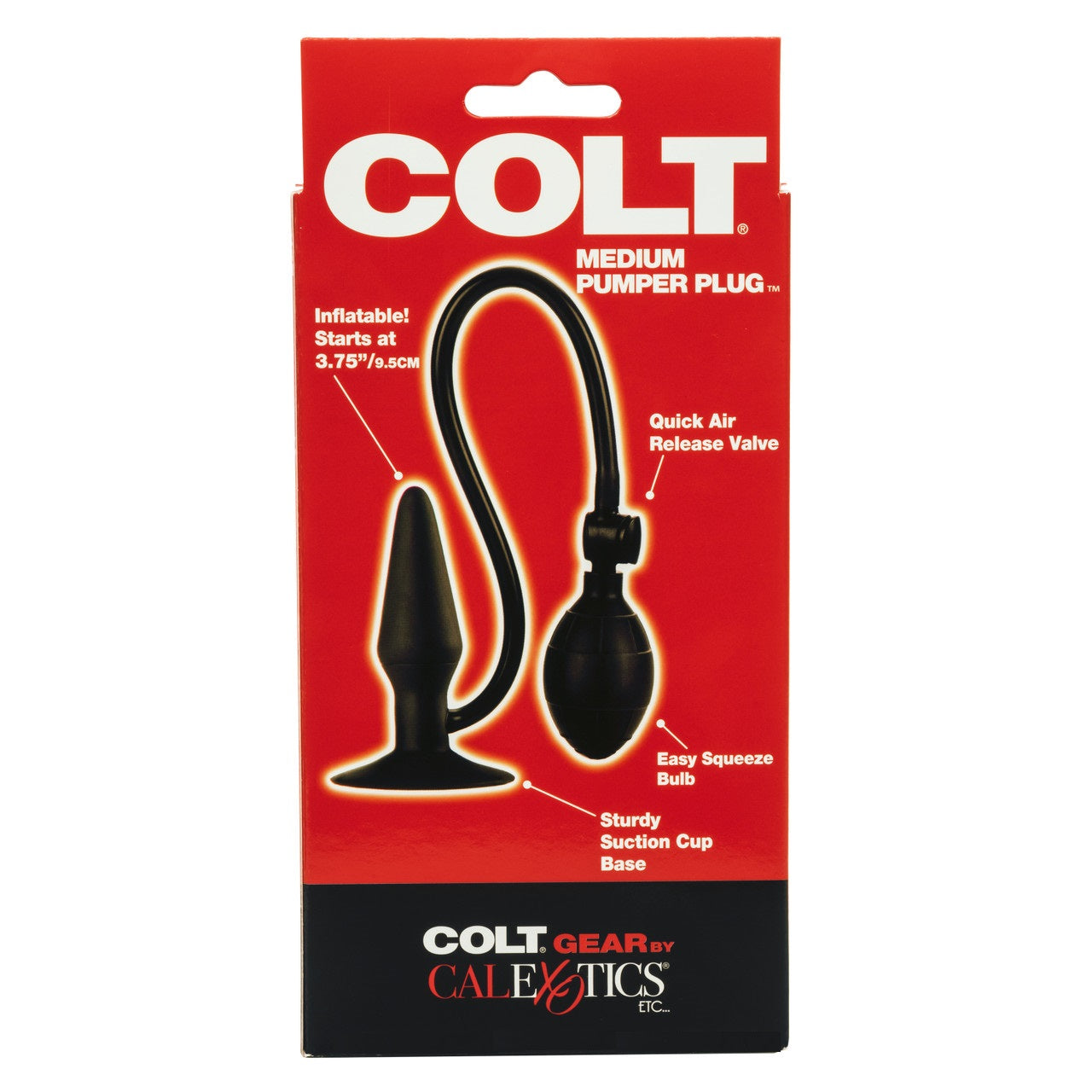 Anal Inflable Expandible Silicon Colt Medium Pumper Plug