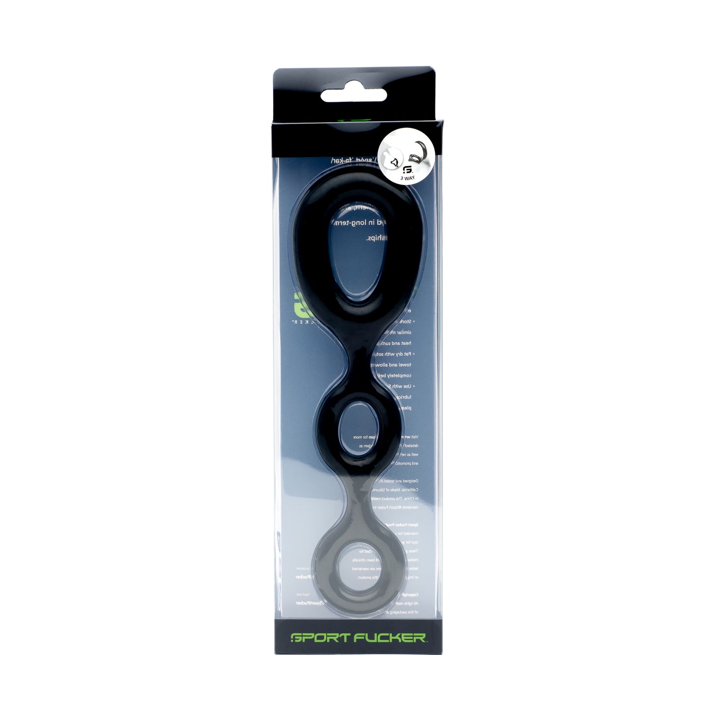 Anillo Pene Y Testiculos, Fuertes Erecciones Cock Ring Ball Spreader 3-Way By Sport Fucker