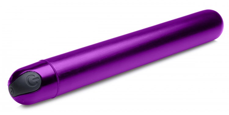 Vibrador Unisex Consolador Bala Vibrador 18cm Recargable Metallic Bang! Purple
