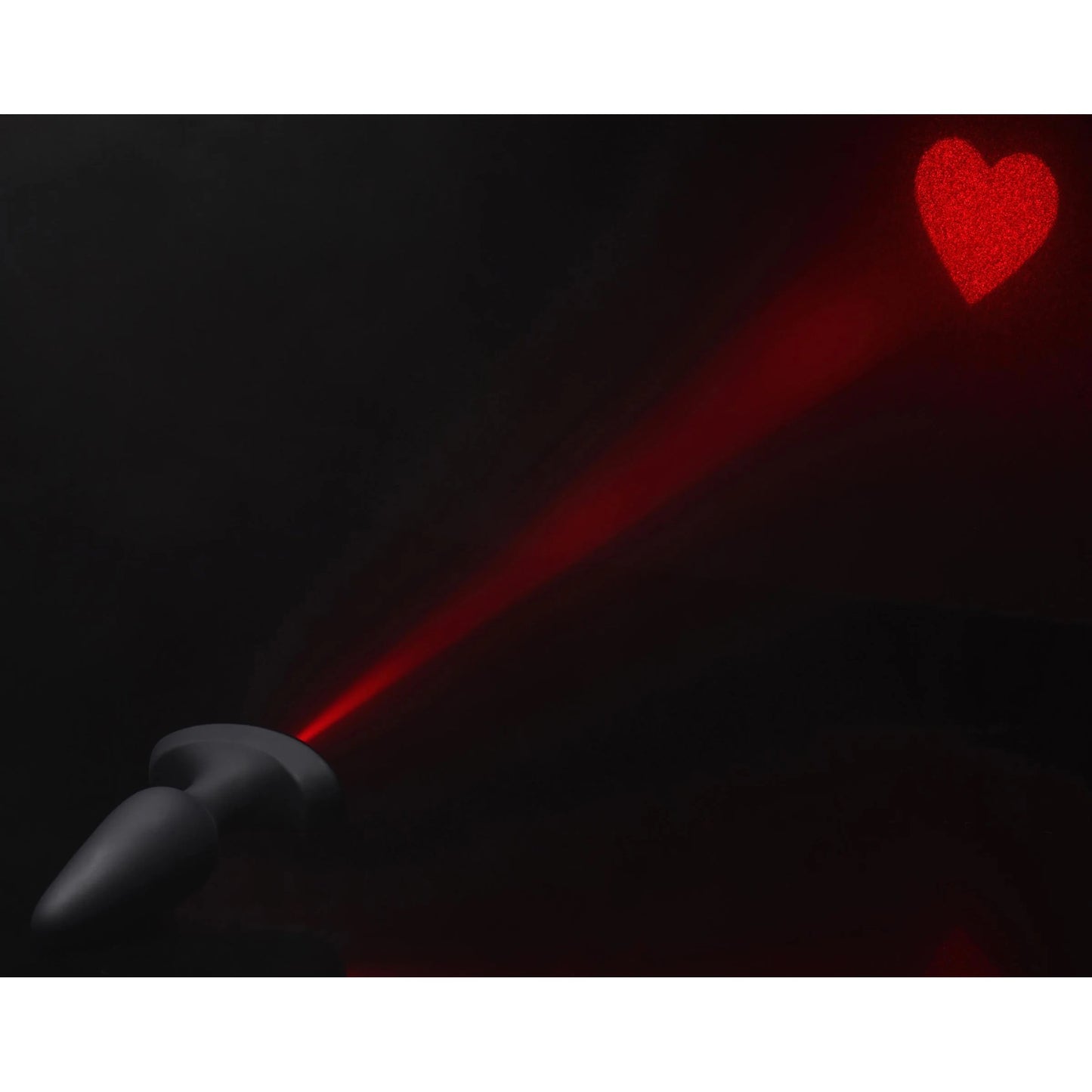 Vibrador Laser Plug Anal Estimulador Silicon Laser Heart Medium Anal Plug With Remote Control