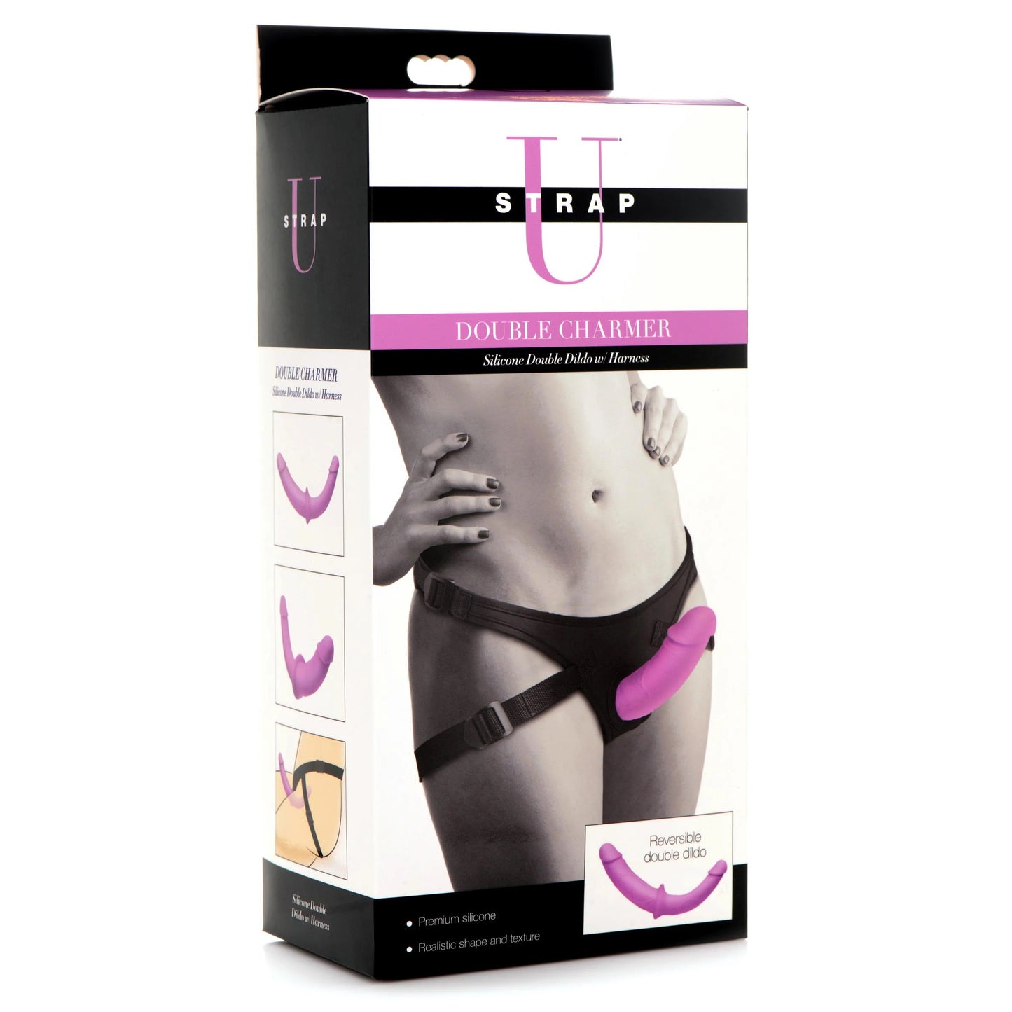 Dildo Consolador Doble Penetración Flexible Juego De Roles Double Charmer Silicone Double Dildo With Harness
